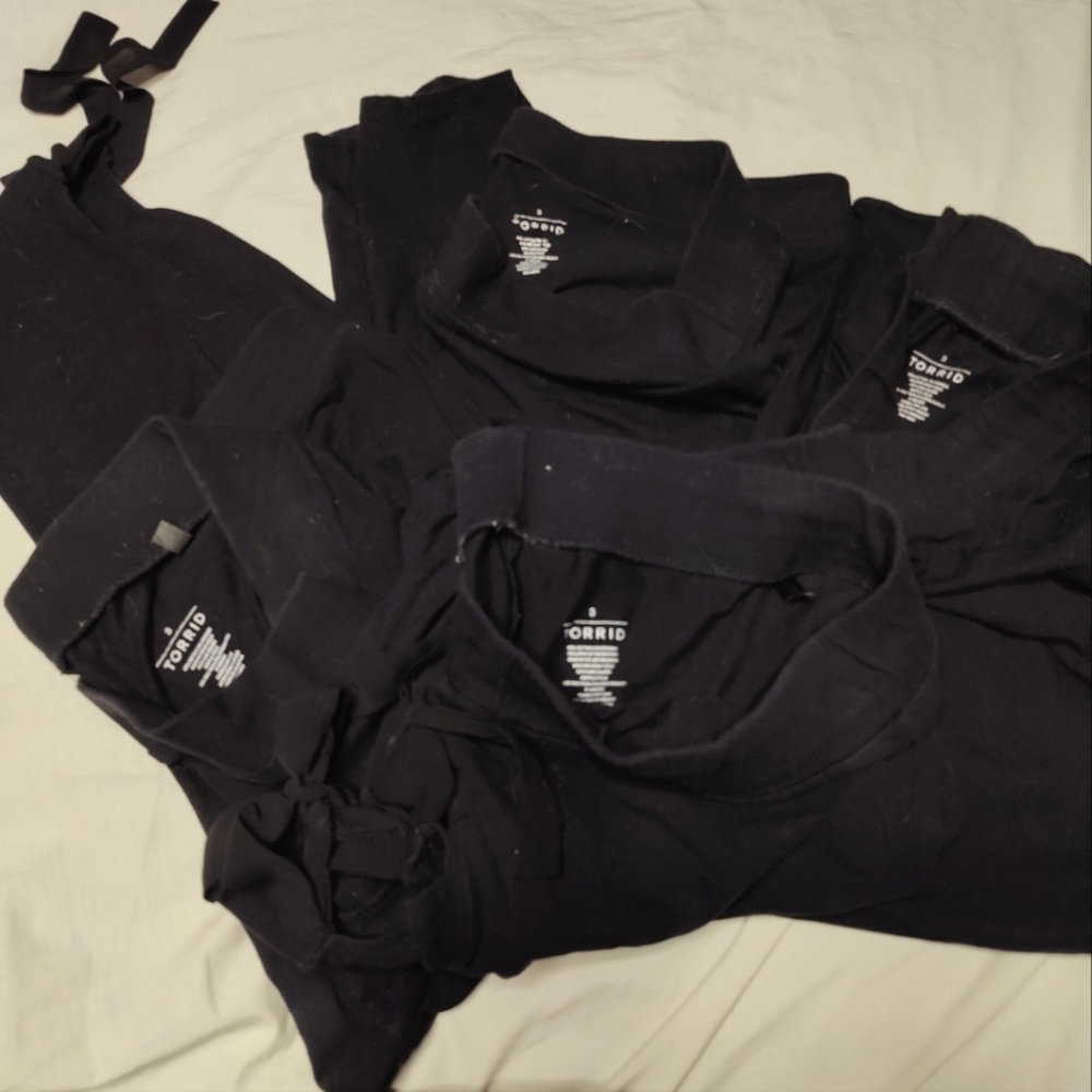 Torrid leggings bundle, four pairs of assorted styles, size 3, 3x, 22, 24